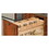 Rev-A-Shelf 448-SR8-1 7"W Natural Wood Spice Rack Insert for 448BC8C