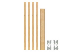 Rev-A-Shelf 4PIL-20-088 19-5/8"H 7/8"W Adjustable Wood Pilaster Spacer Kit - Includes Hardware for 2 Drawers