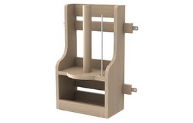 Rev-A-Shelf 4SBPT-18-1 13-1/2"W Natural Wood Base Sink Door Paper Towel Holder