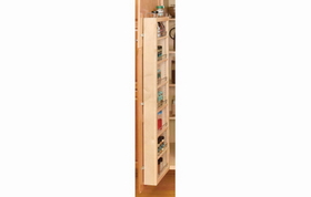 Rev-A-Shelf 4WDP18-45 4"D x 12"W x 45"H Wood Tall/Pantry Cabinet Organizer