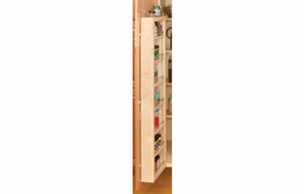 Rev-A-Shelf 4WDP18-51 4"D x 12"W x 51-1/4"H Wood Tall/Pantry Cabinet Organizer