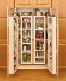 Rev-A-Shelf 4WP18-45-KIT 45"H Natural Wood Tall/Pantry Cabinet Organizer