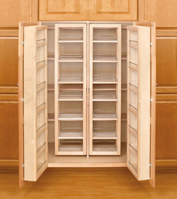 Rev-A-Shelf 4WP18-51-KIT 51"H Natural Wood Tall/Pantry Cabinet Organizer