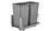 Rev-A-Shelf 53WC-1527SCDM-217 Silver Soft-close 27QT Double Waste Container Pullout, Price/ea