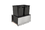 Rev-A-Shelf 5LB-1850SSBL-218 LEGRABOX Stainless Steel/Black Soft-close 50QT Double Waste Container Pullout, Price/ea