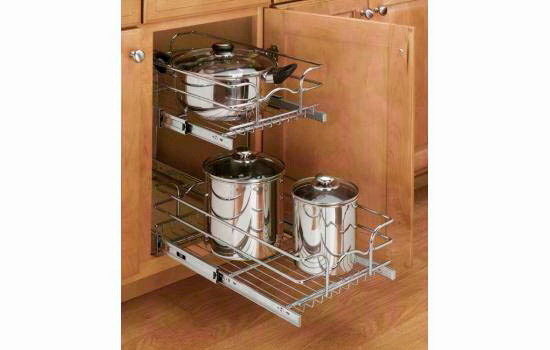 Chrome Wire Pullout Shelves