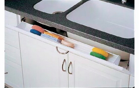Rev-A-Shelf 6571-72-11-4-80 72" White Plastic Tip-Out Tray - Bulk