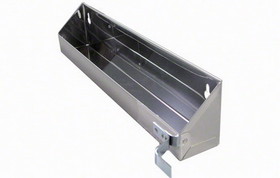 Rev-A-Shelf 6591-14-6 14-1/4" Silver Stainless Steel Tip-Out Tray with Stop