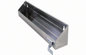 Rev-A-Shelf 6591-16-6 16" Silver Stainless Steel Tip-Out Tray with Stop
