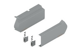 Blum B21F8020-HG Light Gray Aventos HF Series Cover Set for Servodrive Applications with Switches