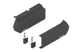 Blum B21F8020-TG Dark Gray Aventos HF Series Cover Set for Servodrive Applications with Switches