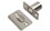 Sugatsune BC15 1-5/16"L Nickel Mortise Roller Ball Catch with Radius Corner Strike, Price/Each