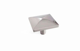 Amerock BP29398G10 DISC/M 1-1/2" Diameter 1-1/8" Projection Extensity Collection Satin Nickel Oversized Square Knob