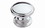 Amerock BP53012-26 1-1/4" Diameter Polished Chrome Ravino Collection Knob, Price/Each