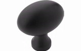 Amerock BP53014-FB 1-3/8" Diameter Flat Black Allison Oversized Oval Knob