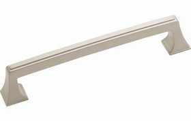 Amerock BP53530-G10 160mm Center to Center Satin Nickel Mulholland Collection Pull