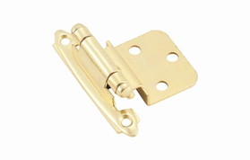 Amerock BPR3428-3 3/8" Inset Self-Closing Polished Brass Hinge