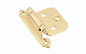 Amerock BPR3429-3 Variable Overlay Self-Closing Polished Brass Hinge