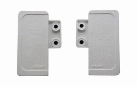 Blum BZIF3050WH *KIT* H Height 6" White Screw-on Interior Front Bracket for Metabox