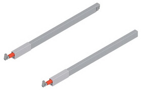Blum BZRG.387RSIC-G KIT 18" Gray Top Gallery Rod Set for Tandembox