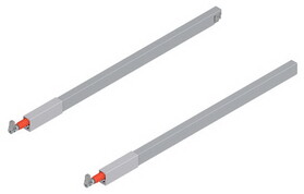 Blum BZRG.437RSIC-G KIT 20" Gray Top Gallery Rod Set for Tandembox
