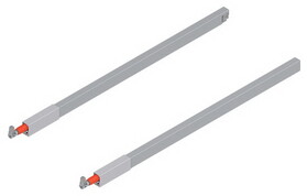 Blum BZRG.487RSIC-G KIT 22" Gray Top Gallery Rod Set for Tandembox