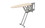Rev-A-Shelf CPUIBSL-14-SM-1 43"L Pop-Up Soft-Close Partition/Cabinet Side Mount Premier Ironing Board, Price/Each