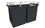 Rev-A-Shelf CSOHSL-30-1 30"W x 14"D x 20-7/8"H Black Canvas Pullout Hamper for 32mm Panel System Installation, Price/Each