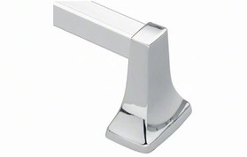 MOEN DN5124A *KIT* 24"L Chrome Square Towel Bar with Brackets