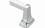 MOEN DN5124A *KIT* 24"L Chrome Square Towel Bar with Brackets, Price/Each