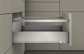 Blum MB-E-GL-500GR-HD 20" E Height Merivobox Series Gray Kit With Gallery Rails - 170 Lb Weight Rating