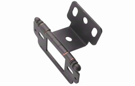 Amerock PK3180TB-ORB Oil-Rubbed Bronze Inset Partial Wrap Butt Hinge for 3/4"Doors