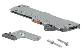 Blum TOB-REG-KIT *KIT* Tip On Blumotion 15" to 21" 44 to88 lb. Drawer *OrderSynchronization Rod Separately(BT60L1118W)*