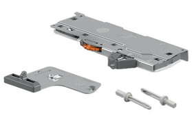 Blum TOB-SHORT-KIT *KIT* Tip On Blumotion for 12" Slide*Order Synchronization RodSeparately (BT60L1118W)*