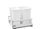 Rev-A-Shelf TWCSC-21DM-2 18-1/2"W White Double 35 QT Soft-close Waste Recycle Pullout with Divider, Price/ea