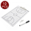 GOGO 10 Packs Coach's Reversible Dry Erase Board, Basketball Easy-wiped Erasable Clipboard