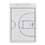 GOGO 10 Packs Coach's Reversible Dry Erase Board, Basketball Easy-wiped Erasable Clipboard