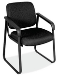 Office Source 2708 Blk Frame/ Fab Side Chair W/Arms