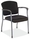 Office Source 2904TGBLK Titanium/Blk Fabric Guest Chair W/Arms