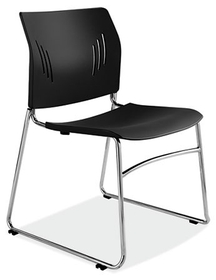Office Source 3080 Chrome Base Armless Stack Chair
