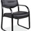 Office Source 315BLK Blk Leather Guest Chair W/Arms