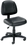 Office Source 316BLK Black Leather Armless Deluxe Posture Chair w/Black Frame