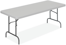 Office Source FBM3096 Lt Gray 30X96 Smooth Folding Table