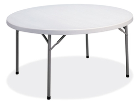 Office Source FBM71R Lt Gray 71"R Smooth Folding Table
