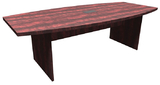 Office Source PL236 Boat Shaped Conference Table w/Slab Base, 95