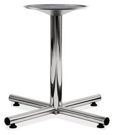 Office Source PLTXBM24CHRM Chrome 24" Metal Base For 36"Tops