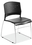 Office Source SC1400BLK Blk/Chrome Stackable Side Chair
