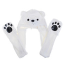 TopTie Funny Costume Polar Bear Plush with Mittens Paw Prints