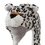 TopTie Animal Hat, Faux Fur - Leopard, White Leopard, Brown Leopard