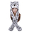 TopTie Girls Animal Design Winter Thermal Hat With Ears - Tiger, White Tiger